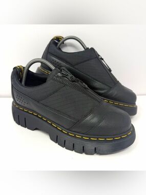 Dr. Martens 1461 Beta Clubwedge Platform Oxford Mens 8 / Womens 9 Black Leather